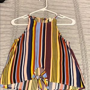 Casey striped tank top